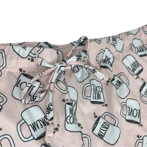 🌺RAE DUNN Coffee Mug Print Sleep Shorts in Pink Size XL — SUPER SOFT!!!🌺 - Picture 3 of 7
